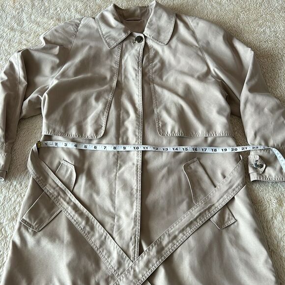 J Gallery beige trench coat size 10 - Picture 6 of 16